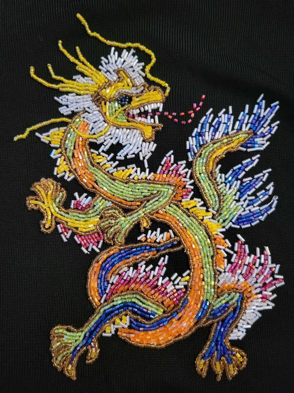 Lucia Burns Black Dragon  Long Sleeve Top